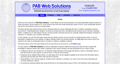 Desktop Screenshot of pabwebsolutions.com
