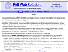 Tablet Screenshot of pabwebsolutions.com